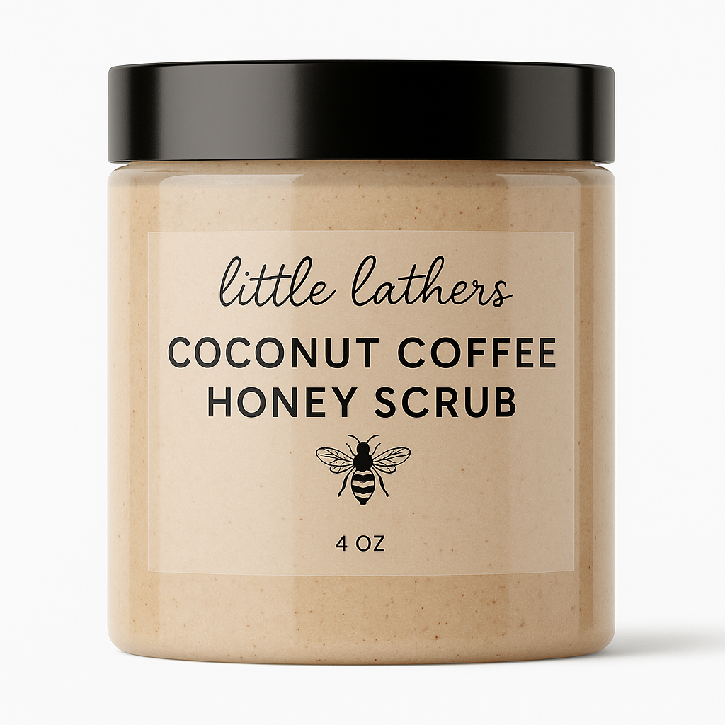 Little Lathers Body Scrub marketing branding packaging